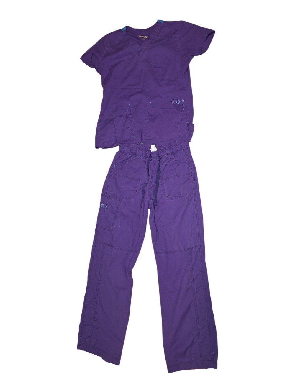 WonderWink WonderFlex Scrub Set Purple Size Small